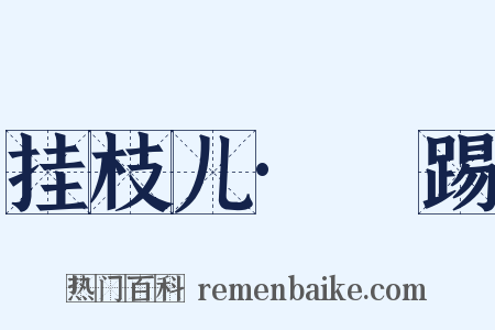 挂枝儿·揵踢是什么意思的图片